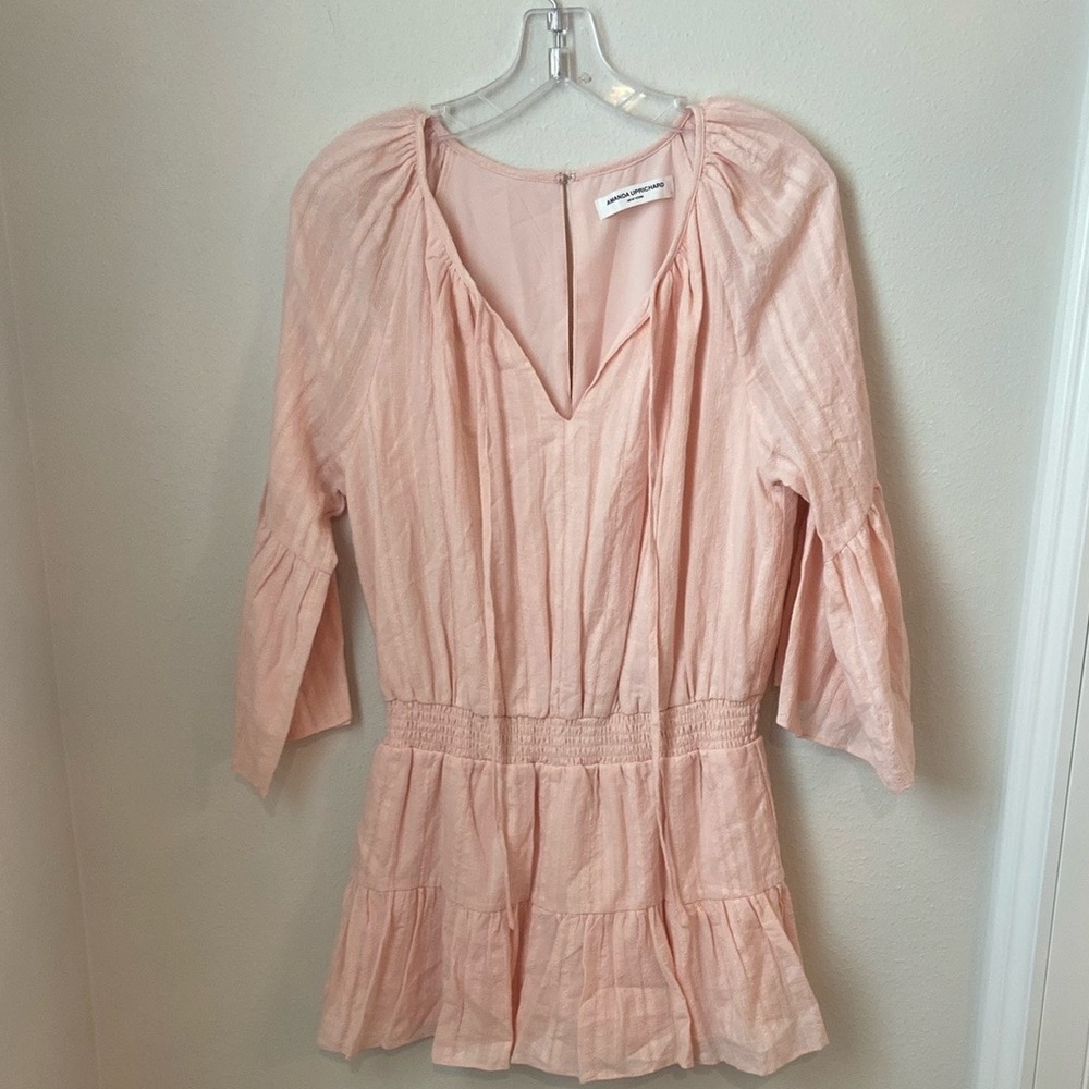 Amanda Uprichard Alena Romper in
Blush - Picture 2 of 6